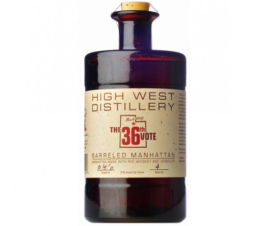 High West 36th Vote Barreled Manhattan