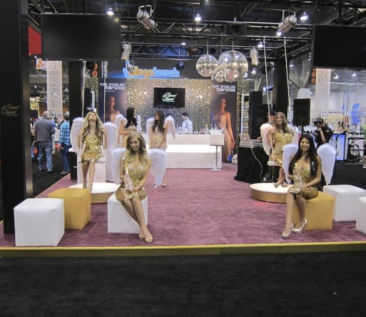 Angels Swing at The Le Grand Saint Sparkling Vodka Booth