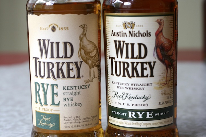 Wild Turkey Rye 81 and 101